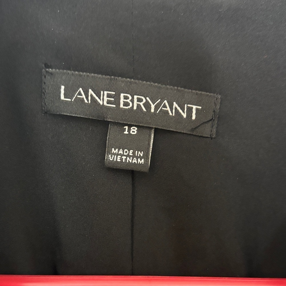 NWOT Lane Bryant Black and Tan Patterned Blazer - Picture 2 of 15